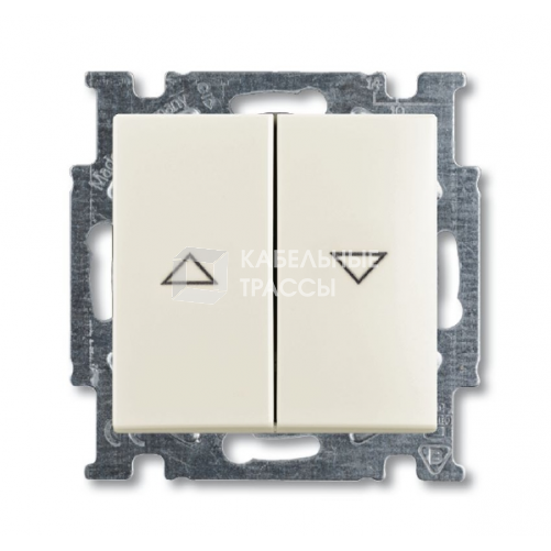 ABB Basic 55 Шале (белый) Выключатель жалюзийный | 1012-0-2186 | 2CKA001012A2186 | ABB