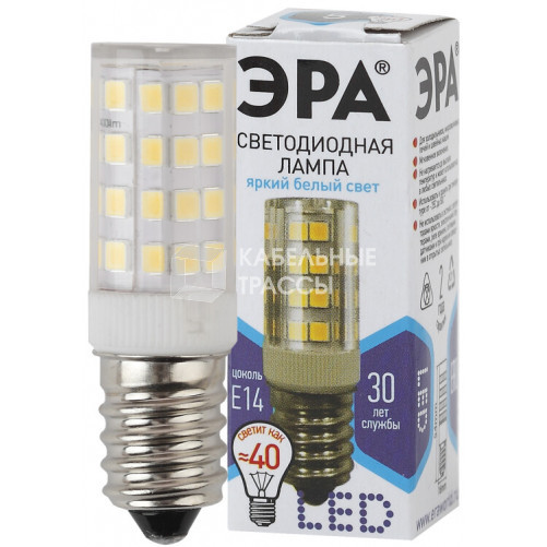 Лампа светодиодная LED 5Вт Е14 4000К СТАНДАРТ smd T25-5W-CORN-840-E14 | Б0033031 | ЭРА