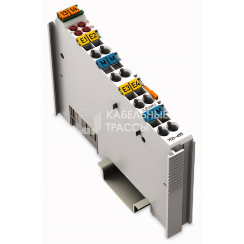 Модуль 4-канал. аналогового ввода, 4-20 мА, с общим проводом | 750-455 | WAGO