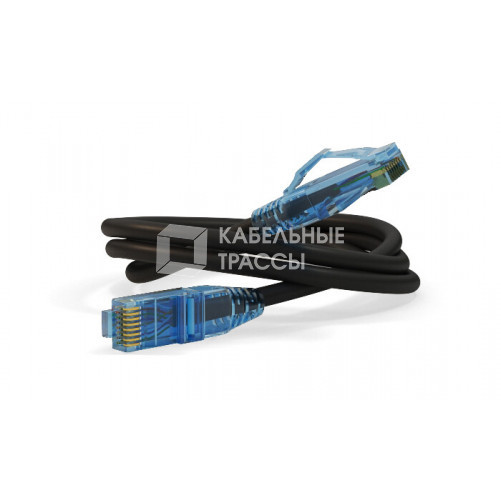 Патч-корд PC-LPM-UTP-RJ45-RJ45-C6-5M-LSZH-BK U/UTP, Cat.6, LSZH, 5 м, черный | 30851 | Hyperline