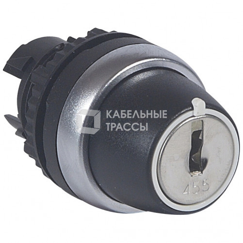 Переключатель с ключом № 455 - Osmoz - для комплектации - без подсветки - IP 66 - 3 положения с возвратом в центр - 45° | 023962 | Legrand