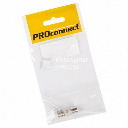 Переходник антенный, (гнездо F - гнездо TV), (1шт.) (пакет) PROconnect | 05-4302-4-7 | PROconnect