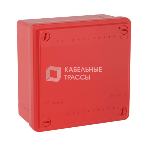 Коробка распределительная с гладкими стенками, IP56, 100х100х50мм,цвет красный | 53811 | DKC