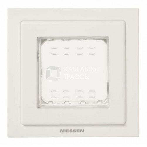 ABB Zenit Белый Рамка монтажная 1-пост., 2-модуля, рамка+набор монтажный IP55, FM | N3271 BL | 2CLA327100N1101 | ABB