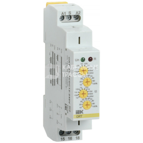 Реле циклическое ORT. 1 конт. 12-240 В AC/DC | ORT-S1-ACDC12-240V | IEK