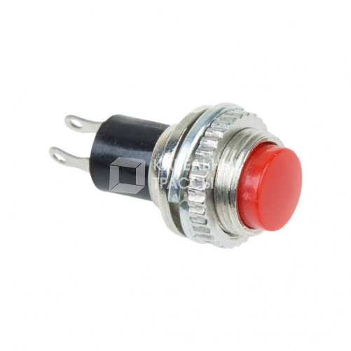 Выключатель-кнопка металл 220V 2А (2с) (ON)-OFF ?10.2 красная Mini | 36-3331 | REXANT