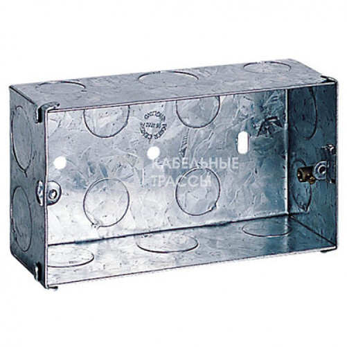 Коробка металлическая двухпостовая Глуб.48мм | 089118 | Legrand