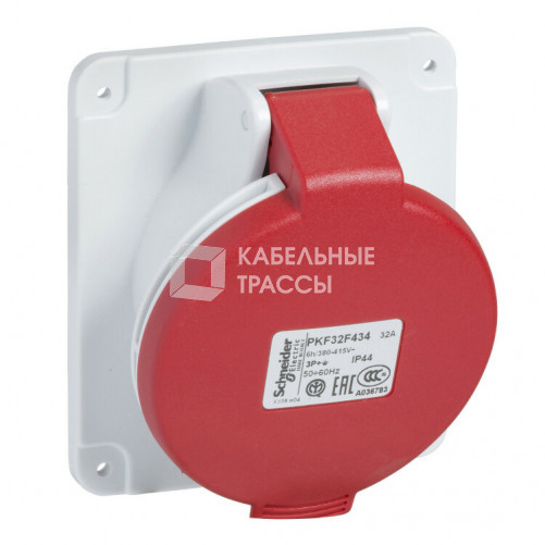 ПАНЕЛ РОЗ УГЛ ВИНТ 32А 2P-E 380-415 IP44 | PKF32F433 | Schneider Electric