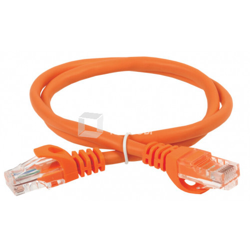 Коммутационный шнур (патч-корд), кат.5Е UTP, 1м, оранжевый | PC07-C5EU-1M | ITK