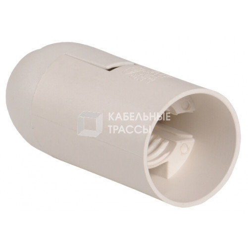 Патрон подвесной пластик Е14 белый, индивидуальный пакет, Ппл14-02-К02 | EPP20-02-02-K01 | IEK