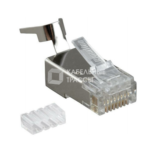 Разъем под витую пару PLUG-8P8C-UV-C6-TW-SH-10 RJ-45(8P8C)к6/6A(50 µ