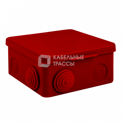 Коробка распаячная огнестойкая (100х100х50) 2 двойных кк/6 мм?/8 вводов IP54 PROxima | plc-kmrf-100-206 | EKF
