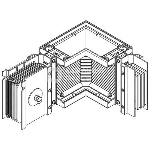 Секц. угл. прав. 1600А Al 3L+N+PER IP55 тран. | LB-1600A4-35-F-LR | IEK