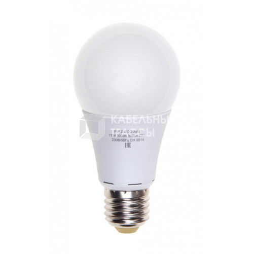 Лампа светодиодная LED 11Вт Е27 220В 4000К PLED- ECO- A60 груша | 1033215 | Jazzway