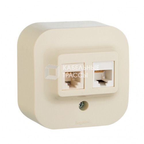 Quteo Сл. кость Роз RJ11+RJ45 кат5UTP | 782251 | Legrand