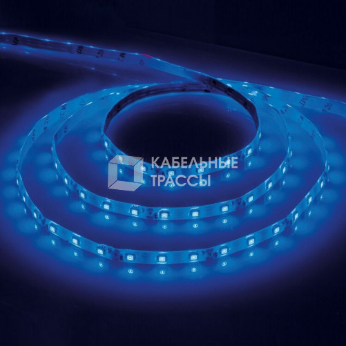 Лента светодиодная LS603/ 60SMD(2835)/м 4.8Вт/м 12V 5000*8*1.22мм синий | 27673 | FERON