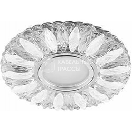 Светильник встраиваемый с белой LED подсветкой CD917 потолочный MR16 G5.3 прозрачный-матовый | 29536 | Feron