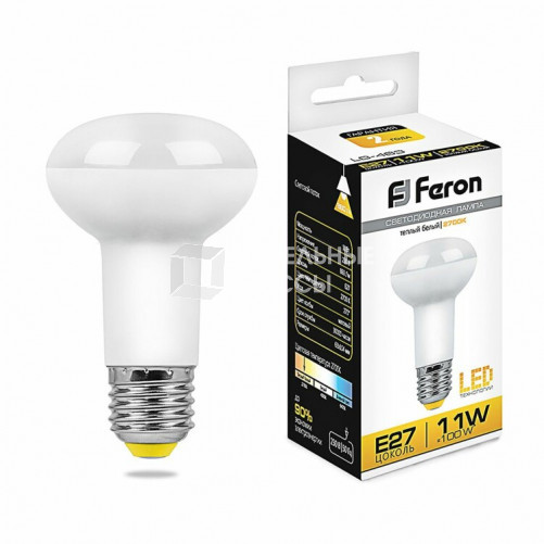 Лампа светодиодная рефлектор LB-463 (11W) 230V E27 2700K R63 | 25510 | FERON