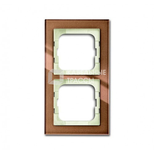 Рамка 2-постовая 1722-283, серия axcent, цвет бронзовое стекло | 1754-0-4544 | 2CKA001754A4544 | ABB
