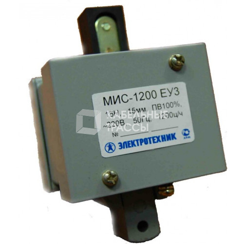 Электромагниты МИС-1200 ЕУ3, 220В, толкающее исполнение, ПВ 100%, IP20, с жесткими выводами, электромагнит (ЭТ) | ET502255 | Электротехник