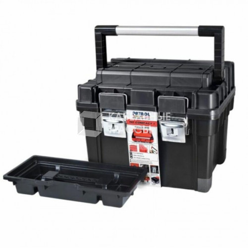 Ящик для инструментов 45х35х35см PATROL HD Compact 1 черный | 146163 | Tech-KREP