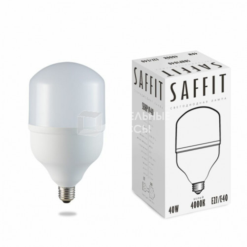 Лампа светодиодная промышленная SBHP1040 40W 4000K 230V E27-E40 | 55092 | SAFFIT