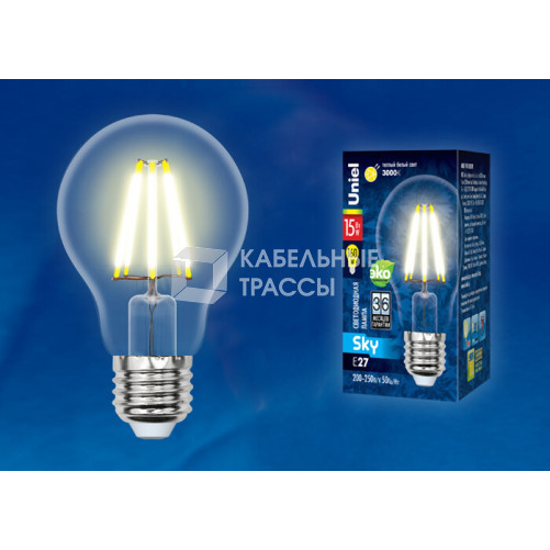 Лампа светодиодная LED-A70-15W/3000K/E27/CL PLS02WH LED. 