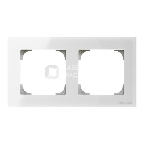 Рамка 2-постовая, серия SKY, цвет стекло белое|2CLA857200A3001| ABB