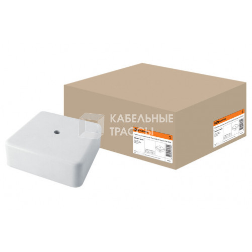 Коробка распределительная КР 75х75х28 о/п белая IP40 | SQ1401-0205 | TDM