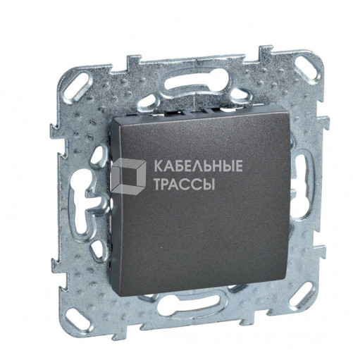 Unica TOP Графит Заглушка 45х45 | MGU5.866.12ZD | Schneider Electric