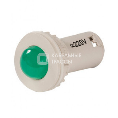 СКЛ-11-Л-2-220, зелёная, 220В AC/DC, d=27, сила света 20 мКд, светодиодная коммутаторная лампа (ЭТ) | ET510805 | Электротехник