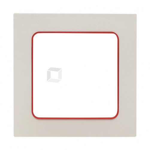 Стокгольм Рамка 1-местная белая с линией цвета красный PROxima | EXM-G-304-20 | EKF