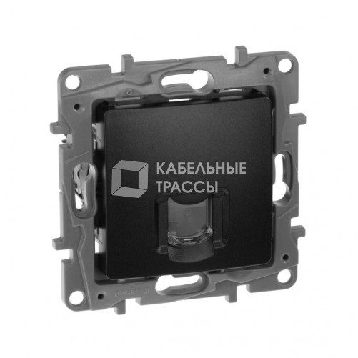 Etika Антрацит Розетка комп (RJ45) 6 кат. UTP | 672653 | Legrand