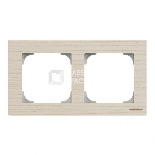 Рамка 2-постовая, серия SKY, цвет дерево белый ясень|2CLA857200A2001| ABB