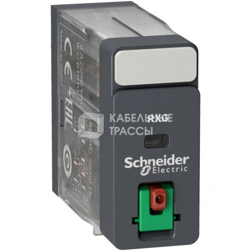 РЕЛЕ ПРОМЕЖУТ.,5А,2С/О, ~220В, КН. ТЕСТ. | RXG21M7 | Schneider Electric