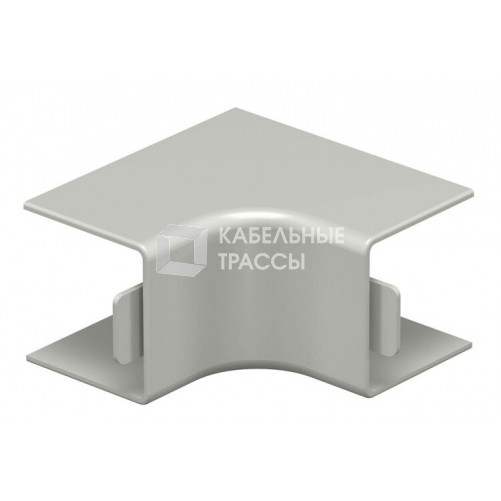 Крышка внутреннего угла кабельного канала WDK 25x25 мм (ПВХ,серый) (WDK HI25025GR) | 6158250 | OBO Bettermann