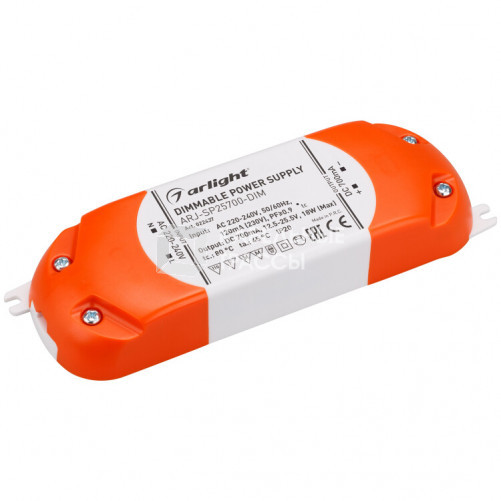 Блок питания ARJ-SP25700-DIM (18W, 700mA, PFC, Triac) | 022437 | Arlight