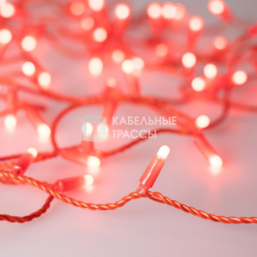 Светодиодная гирлянда ARD-STRING-CLASSIC-10000-RED-100LED-MILK-STD Red (230V, 7W) (Ardecoled, IP65) | 028210 | Arlight