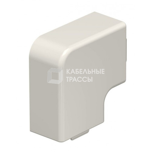 Крышка плоского угла кабельного канала WDK 25x40 мм (ПВХ,кремовый) (WDK HF25040CW) | 6161243 | OBO Bettermann