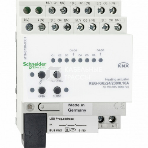 АКТОР ДЛЯ ОБОГР.REG-K /6Х24/230/0.16А | MTN6730-0001 | Schneider Electric