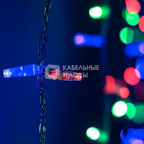 Светодиодная гирлянда ARD-CURTAIN-CLASSIC-2000x3000-CLEAR-756LED RGB (230V, 108W) | 024866 | Arlight