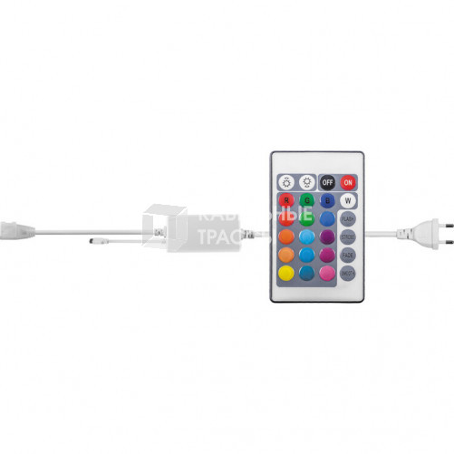 Контроллер для светодиодной ленты LD73 LS706 RGB AC220V MAX 50 метров, 3A, IP44 | 23392 | FERON