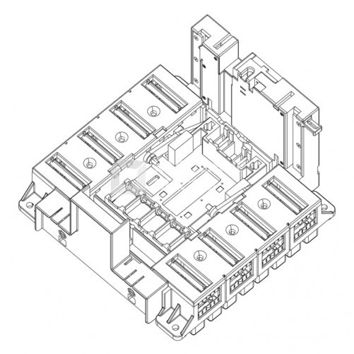 DPX3 1600 Основание выключатель 4P, подключение сзади | 422589 | Legrand