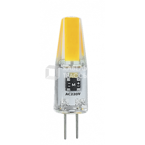 Лампа светодиодная LED 3Вт G4 220В 3000К PLED-G4 COB капсульная | 2857446 | Jazzway