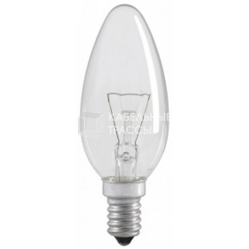 Лампа накаливания C35 свеча прозр. 60Вт E14 | LN-C35-60-E14-CL | IEK
