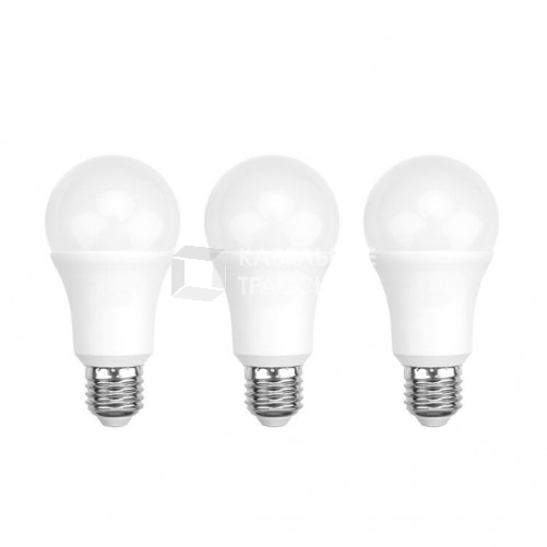 Лампа светодиодная Груша A80 25.5 Вт E27 2423 Лм 6500 K холодный свет (3 шт./уп.) | 604-202-3 | Rexant