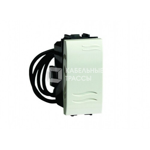 Brava черный Выключатель кнопочный с подсветкой 1 мод. | 77021NL | DKC