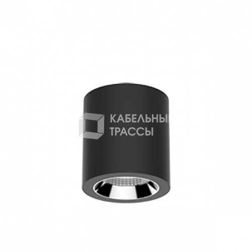 Светильник светодиодный DL-02 Tube накладной 125*135 18W 3000K 35° RAL9005 черный муар | V1-R0-T0113-20000-2001830 | VARTON