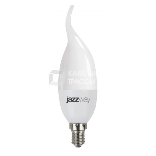 Лампа светодиодная LED 7Вт E14 220В 3000К PLED- SP CA37 свеча на ветру | 1027894-2 | Jazzway