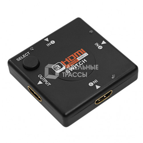 Переключатель гнездо HDMI на 3 гнезда HDMI, без питания, пластик | 17-6912 | REXANT